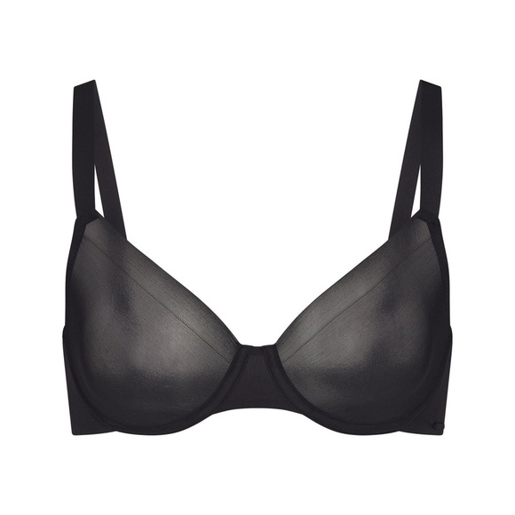 *NWT* SKIMS No-Show Molded Unlined Demi bra - Onyx - Picture 1 of 7